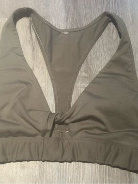 Victoria's Secret Olive Green Twist-Front Sports Bra